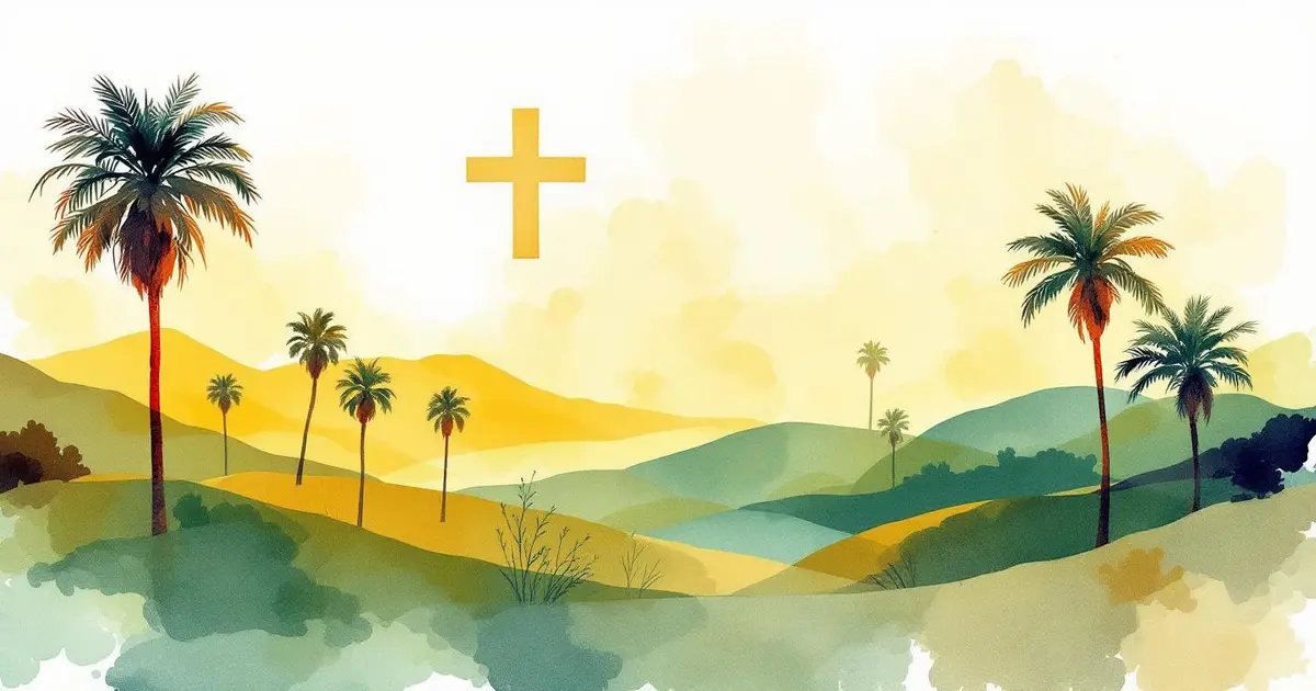 Abstract watercolor illustration representing drug rehabilitation in California - warm golden tones with medical symbolism